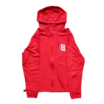 BRICKHOUSE BOXING CLUB HOODED ZIP UP WINDBREAKER – RED